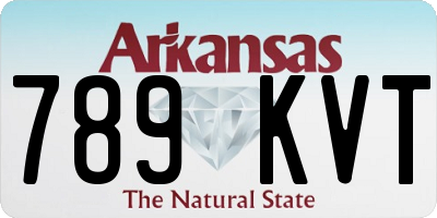 AR license plate 789KVT