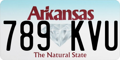 AR license plate 789KVU