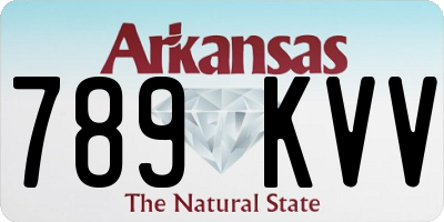 AR license plate 789KVV