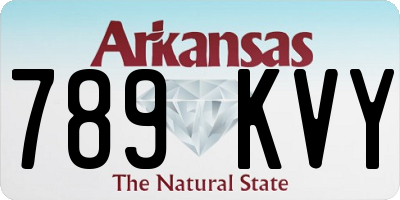 AR license plate 789KVY