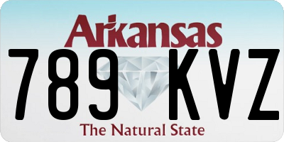 AR license plate 789KVZ