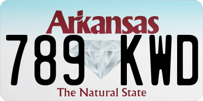 AR license plate 789KWD