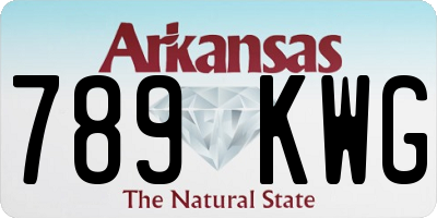 AR license plate 789KWG