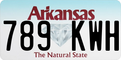 AR license plate 789KWH