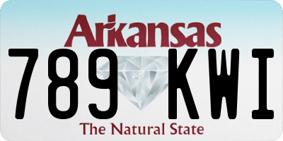 AR license plate 789KWI