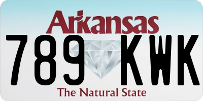 AR license plate 789KWK