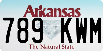 AR license plate 789KWM