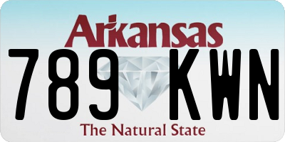 AR license plate 789KWN