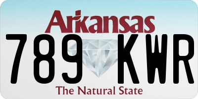 AR license plate 789KWR