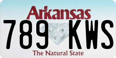 AR license plate 789KWS