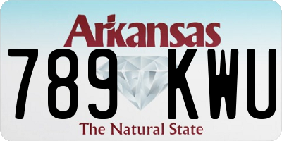 AR license plate 789KWU
