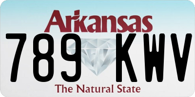 AR license plate 789KWV