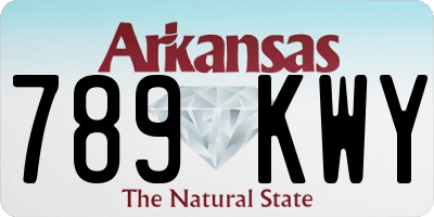 AR license plate 789KWY