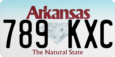 AR license plate 789KXC