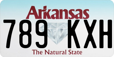 AR license plate 789KXH