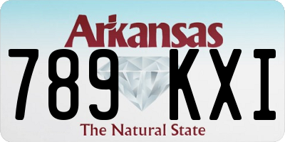 AR license plate 789KXI