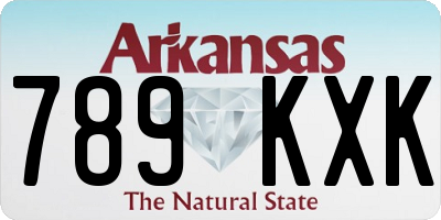 AR license plate 789KXK