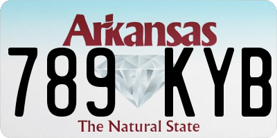 AR license plate 789KYB