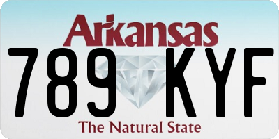 AR license plate 789KYF