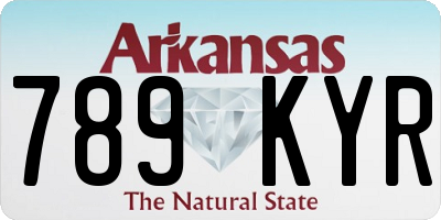 AR license plate 789KYR