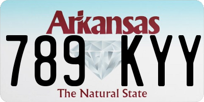 AR license plate 789KYY