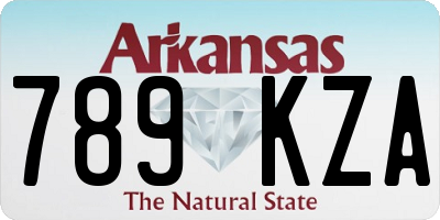 AR license plate 789KZA