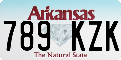 AR license plate 789KZK