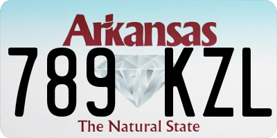 AR license plate 789KZL