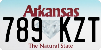 AR license plate 789KZT
