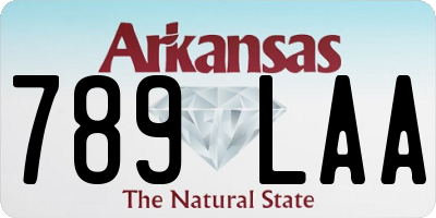 AR license plate 789LAA