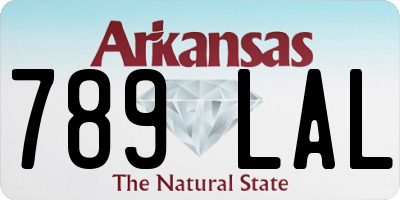 AR license plate 789LAL