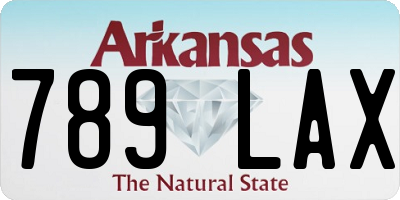 AR license plate 789LAX