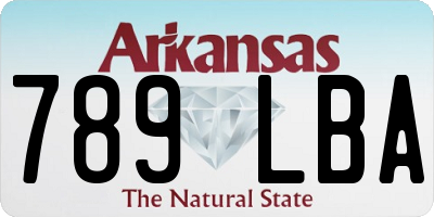 AR license plate 789LBA