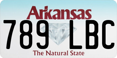 AR license plate 789LBC