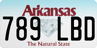 AR license plate 789LBD