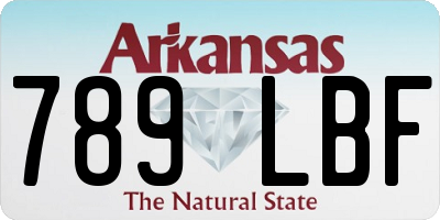 AR license plate 789LBF
