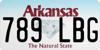 AR license plate 789LBG
