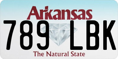 AR license plate 789LBK