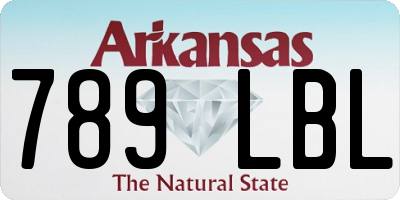 AR license plate 789LBL