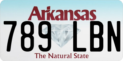 AR license plate 789LBN
