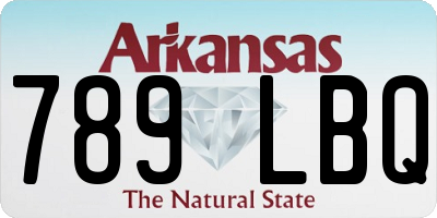 AR license plate 789LBQ