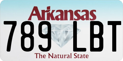 AR license plate 789LBT