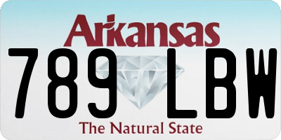 AR license plate 789LBW