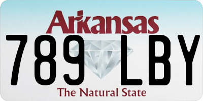 AR license plate 789LBY