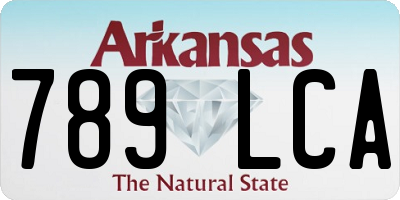 AR license plate 789LCA