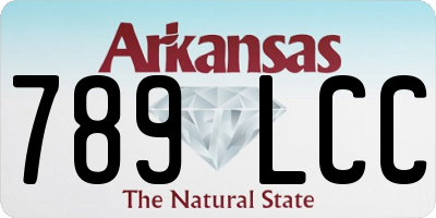 AR license plate 789LCC