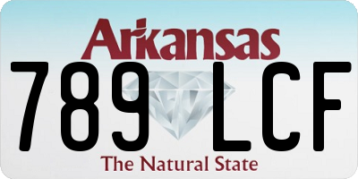 AR license plate 789LCF