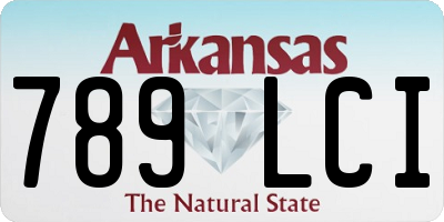 AR license plate 789LCI