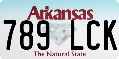 AR license plate 789LCK