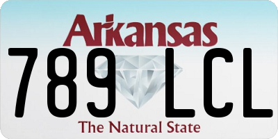 AR license plate 789LCL